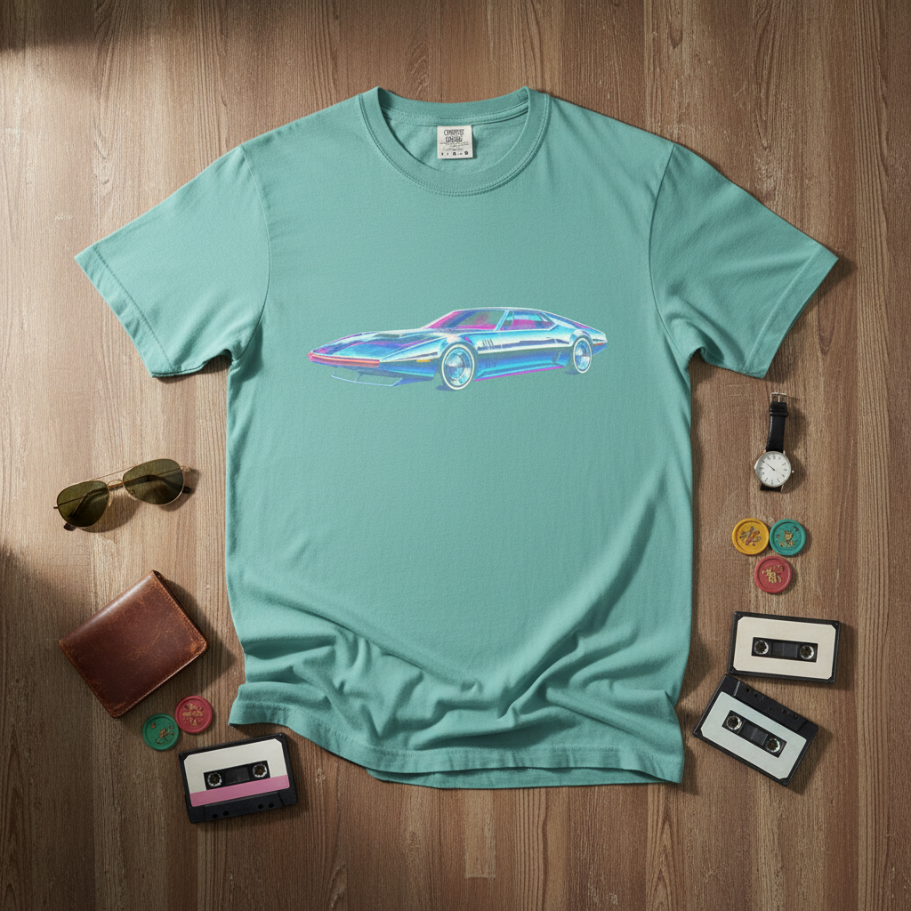 Vintage Retro Sports Car Graphic Tee