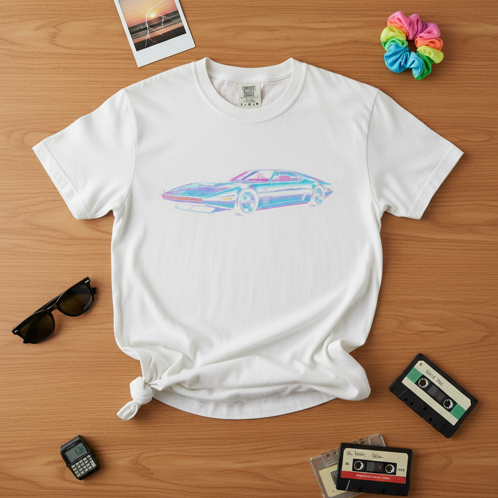 Vintage Retro Sports Car Graphic Tee