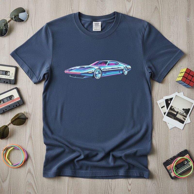 Vintage Retro Sports Car Graphic Tee