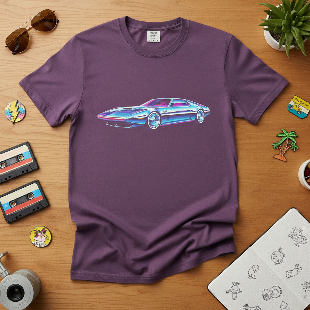 Vintage Retro Sports Car Graphic Tee