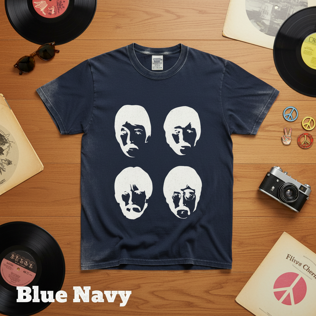 Vintage Beatles Silhouette Graphic Tee