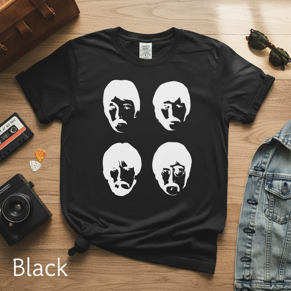 Vintage Beatles Silhouette Graphic Tee