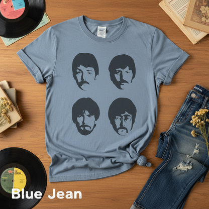 Vintage Beatles Silhouette Graphic Tee