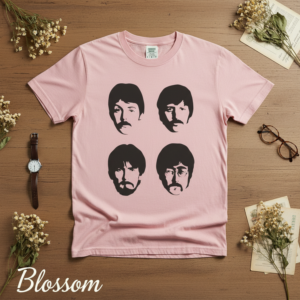 Vintage Beatles Silhouette Graphic Tee