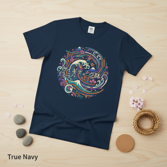 Vintage Japanese Wave Graphic Tee