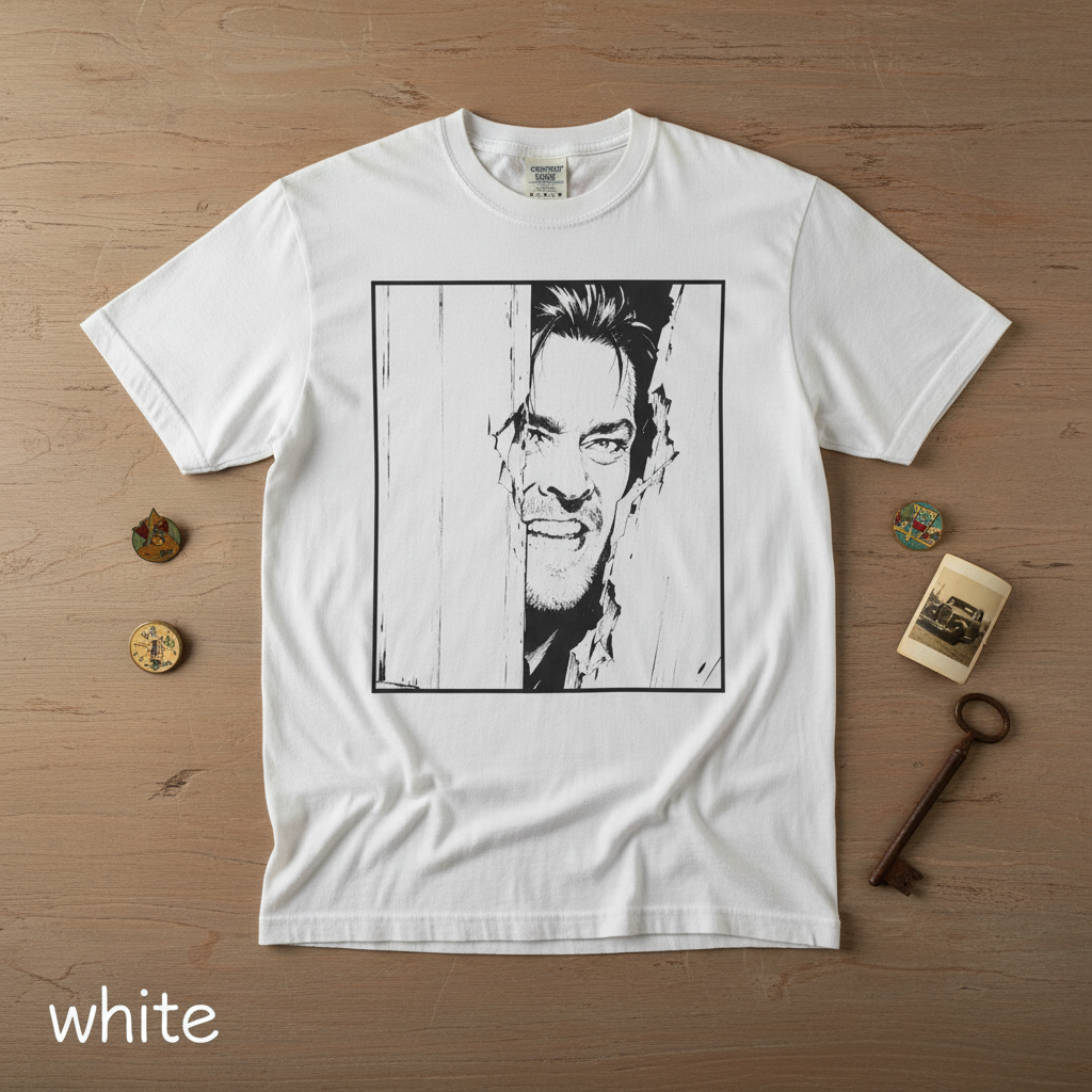 Vintage The Shining Door Scene Graphic Tee