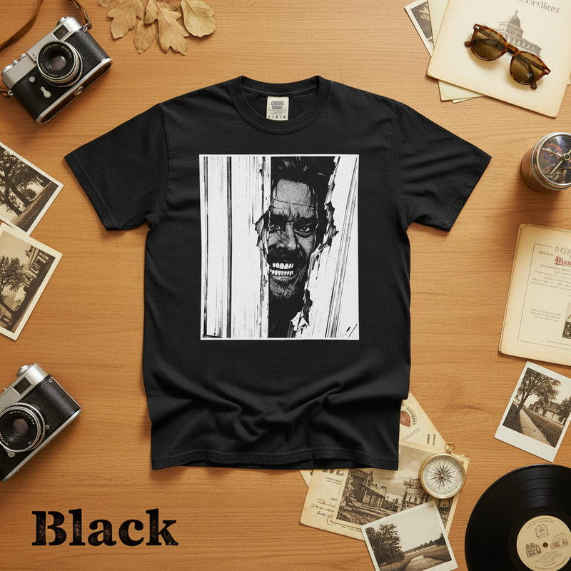 Vintage The Shining Door Scene Graphic Tee
