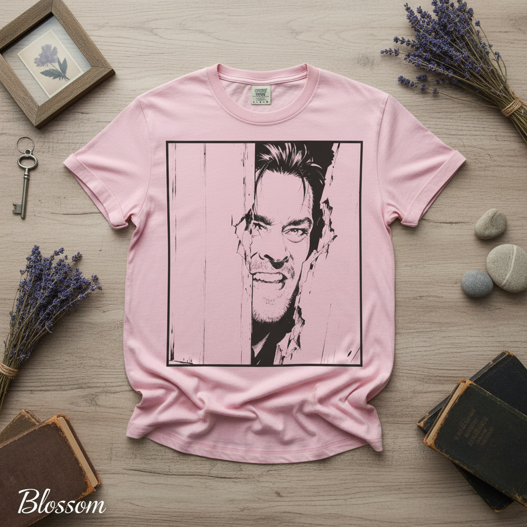 Vintage The Shining Door Scene Graphic Tee