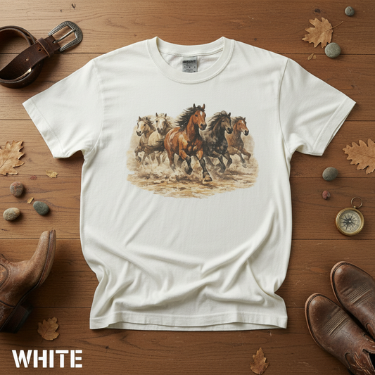Vintage Wild Horses Graphic Tee