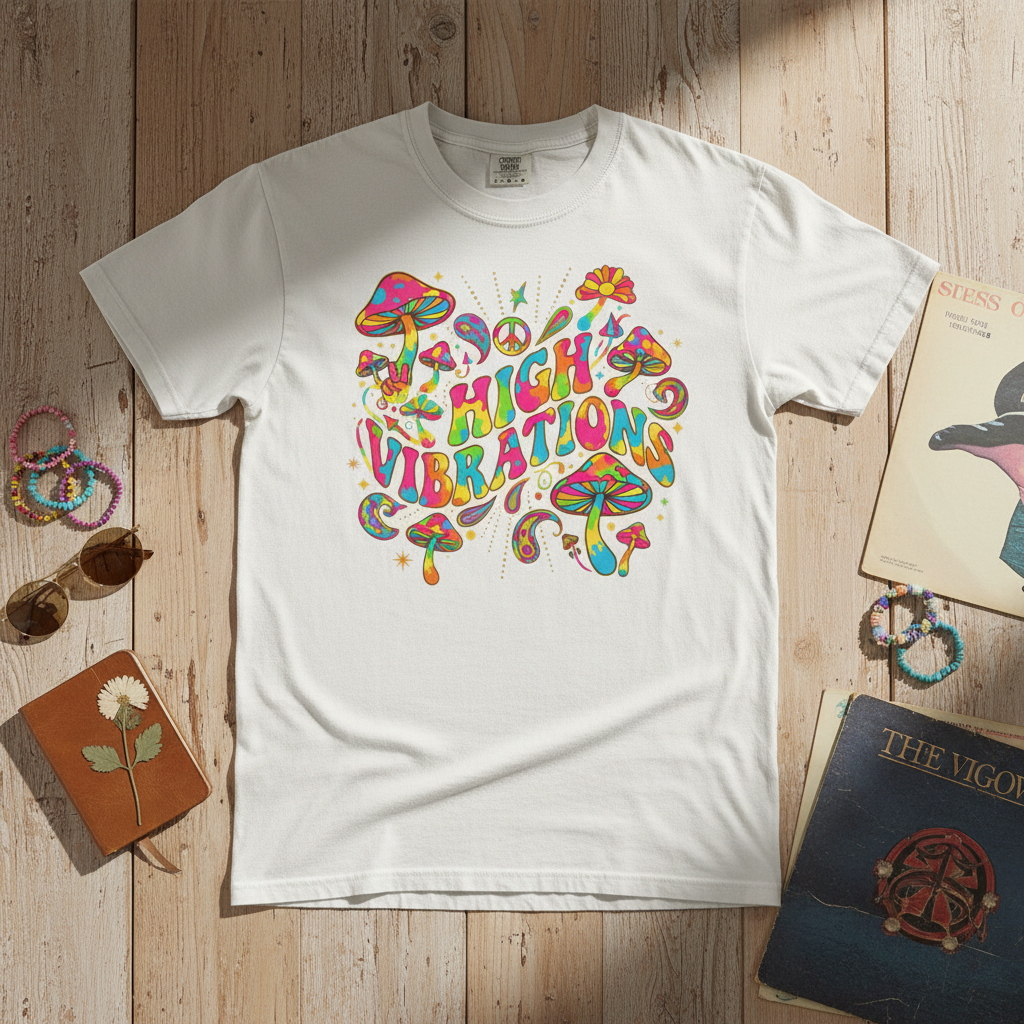 Vintage High Vibrations Graphic Tee