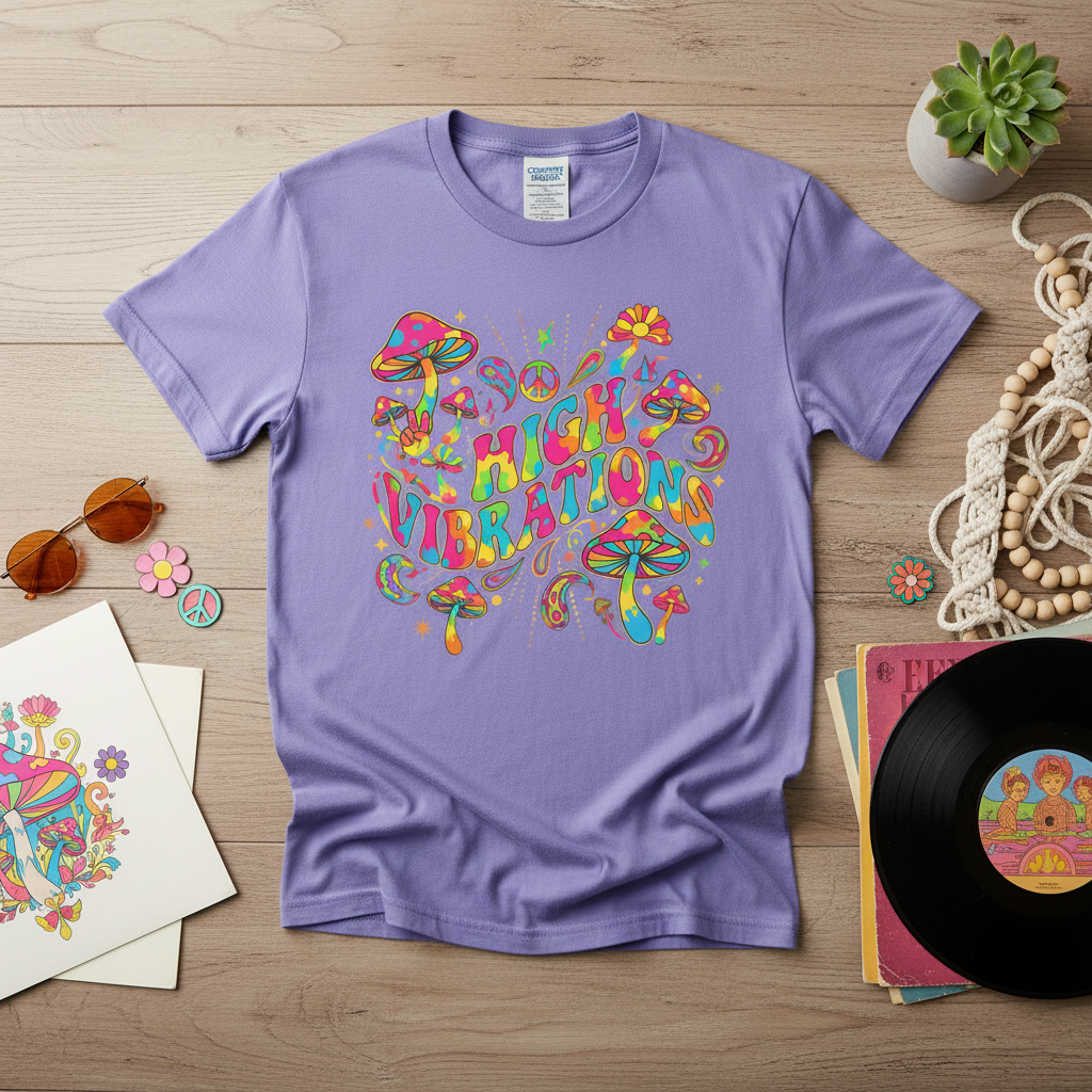 Vintage High Vibrations Graphic Tee