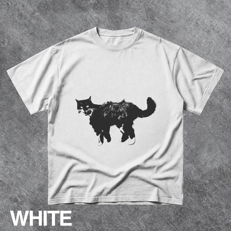 Vintage Black Cat Graphic Tee