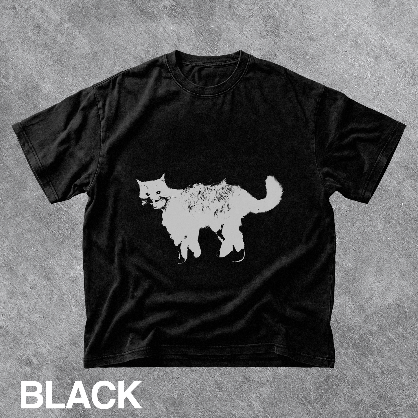 Vintage Black Cat Graphic Tee