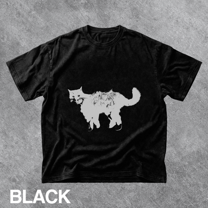 Vintage Black Cat Graphic Tee
