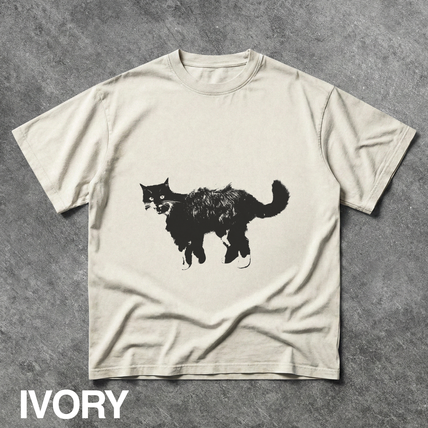 Vintage Black Cat Graphic Tee
