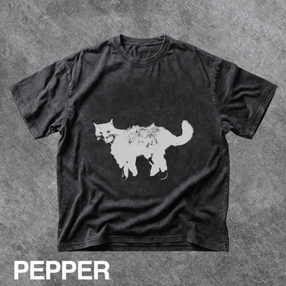 Vintage Black Cat Graphic Tee