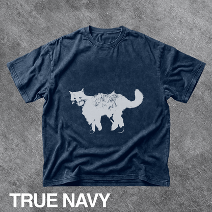 Vintage Black Cat Graphic Tee