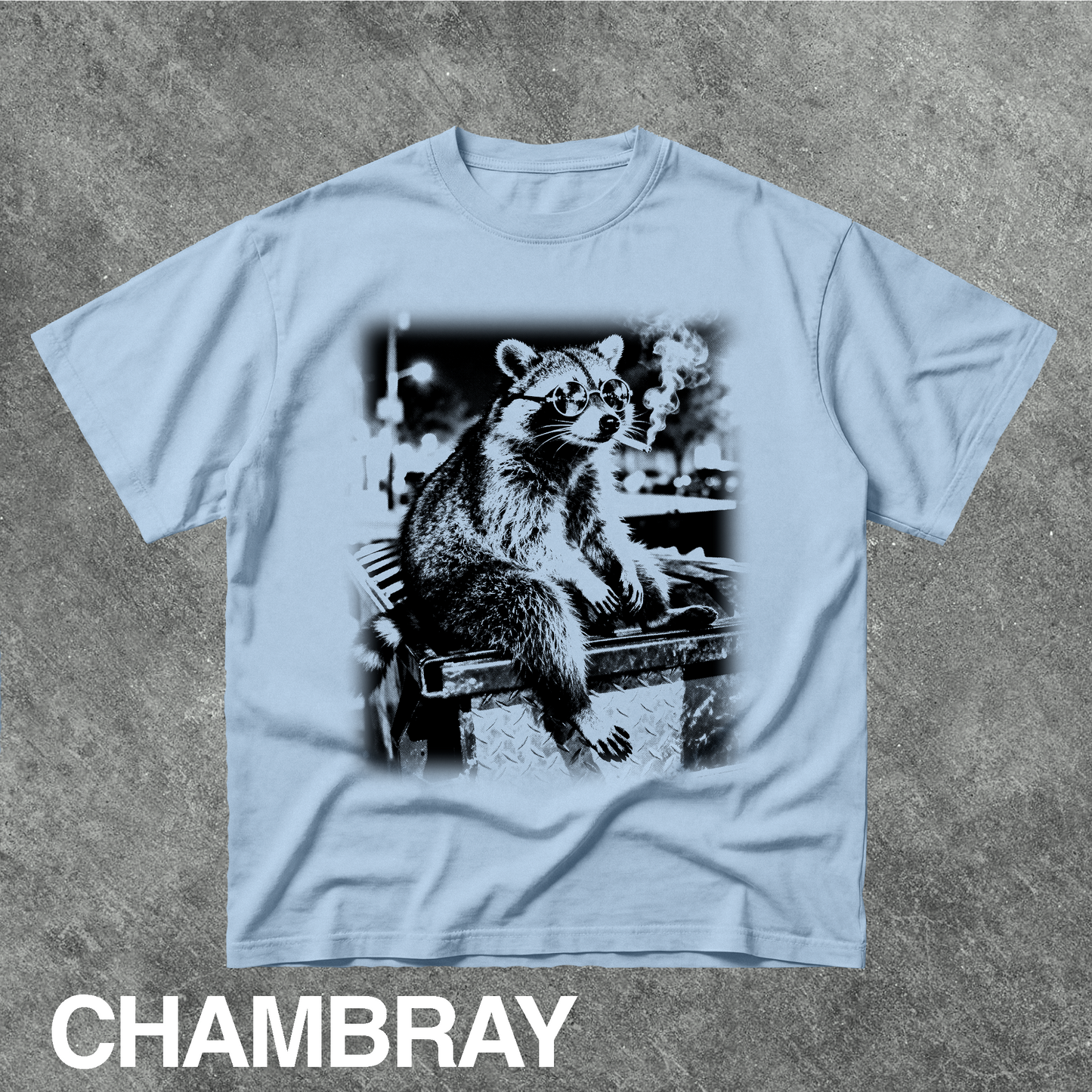 Vintage Smoking Raccoon Graphic Tee