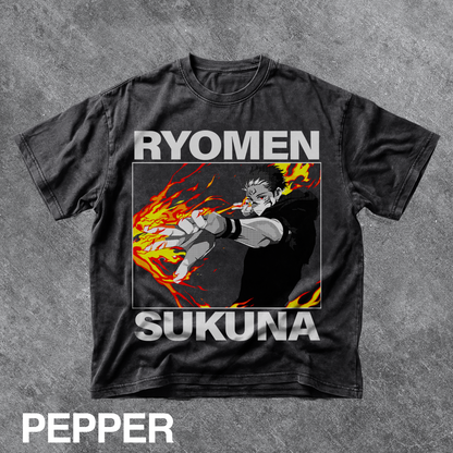 Vintage Ryomen Sukuna Graphic Tee