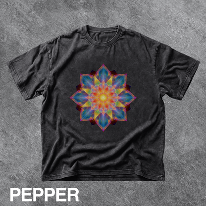 Vintage Mandala Bloom Graphic Tee