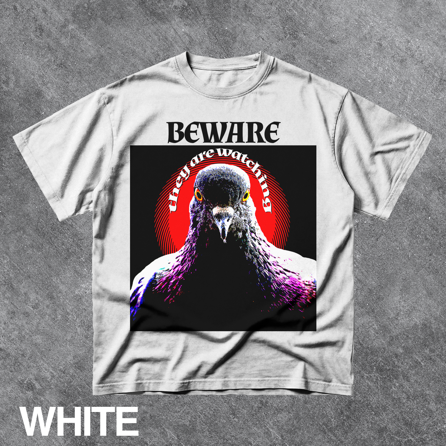 Vintage Beware Pigeon Graphic Tee