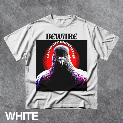 Vintage Beware Pigeon Graphic Tee