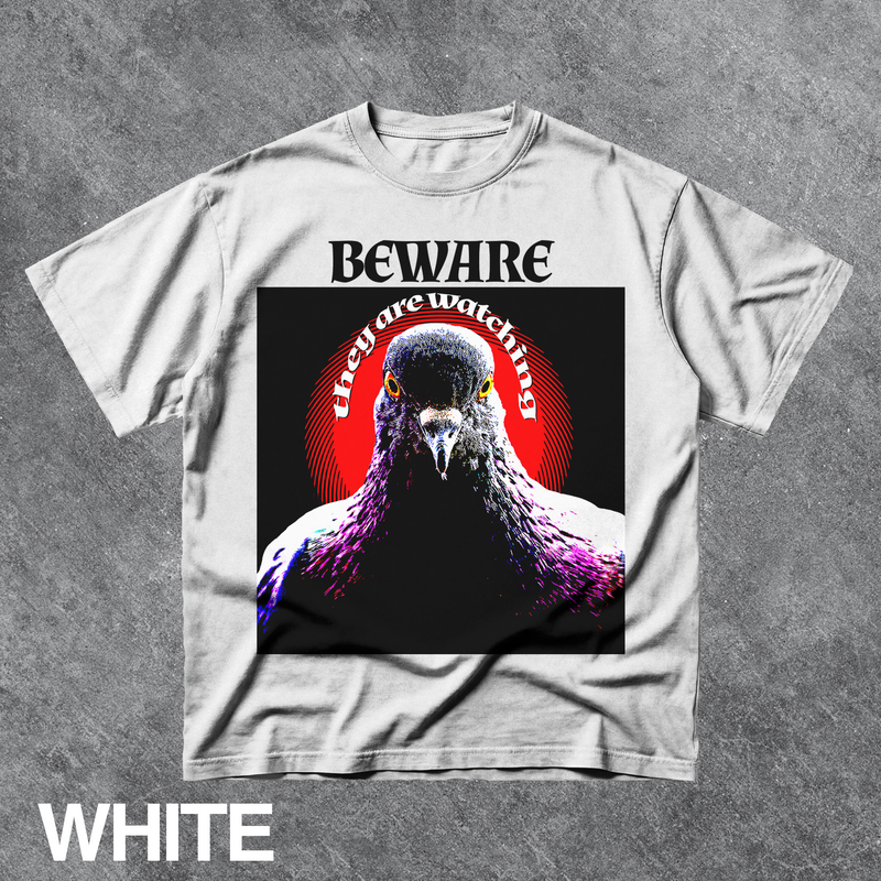 Vintage Beware Pigeon Graphic Tee