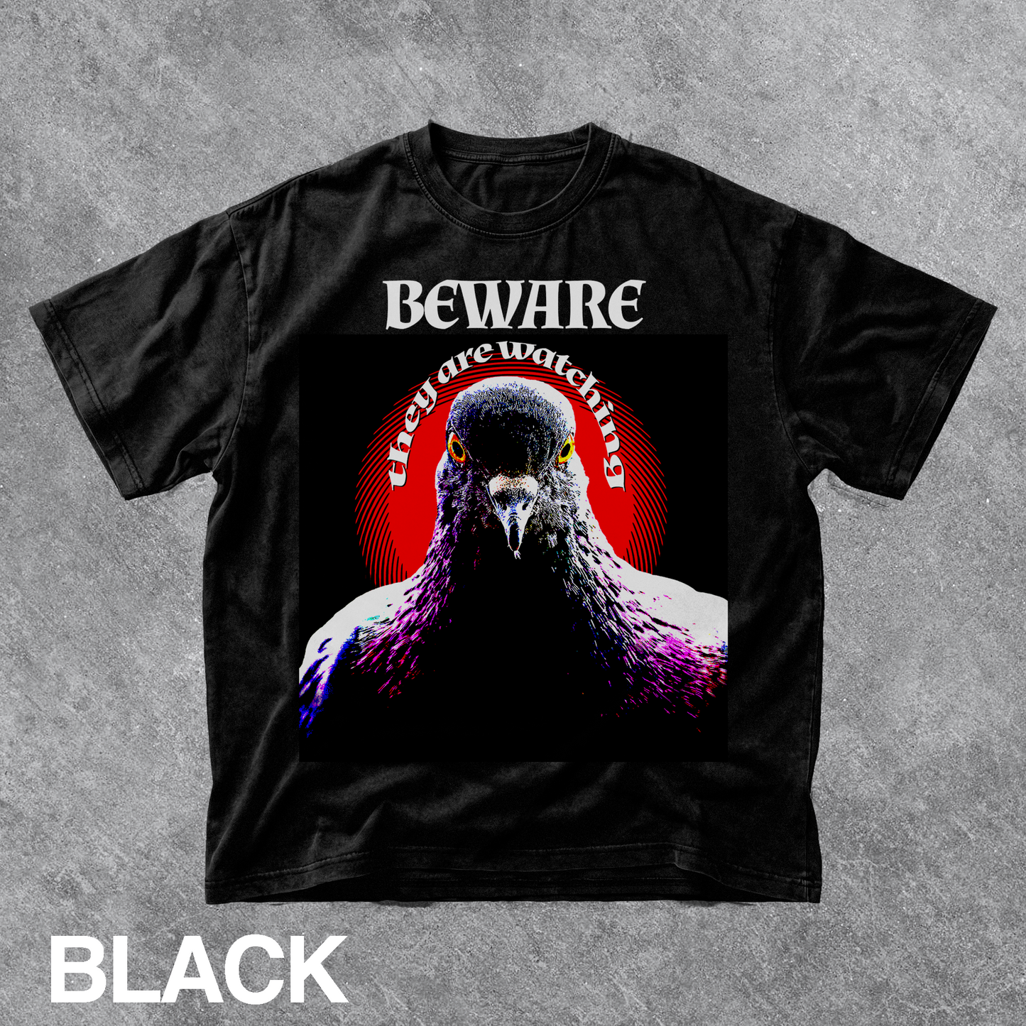 Vintage Beware Pigeon Graphic Tee
