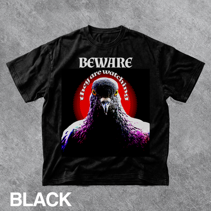 Vintage Beware Pigeon Graphic Tee