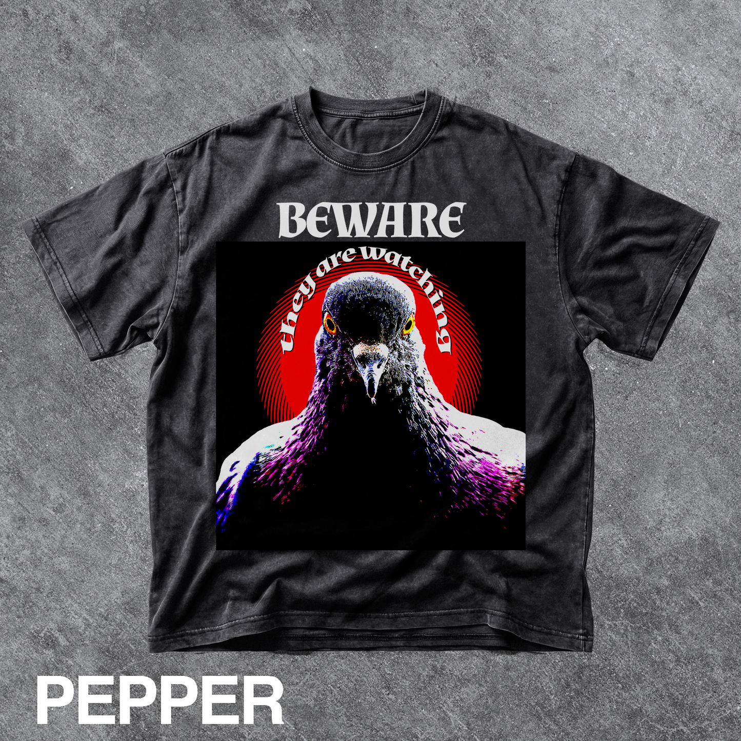 Vintage Beware Pigeon Graphic Tee