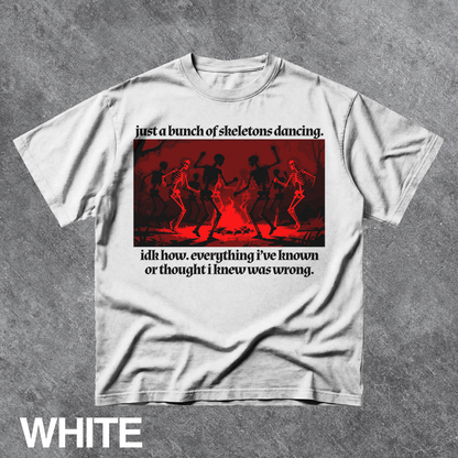 Vintage Dancing Skeletons Graphic Tee