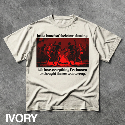 Vintage Dancing Skeletons Graphic Tee