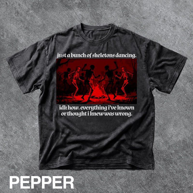 Vintage Dancing Skeletons Graphic Tee