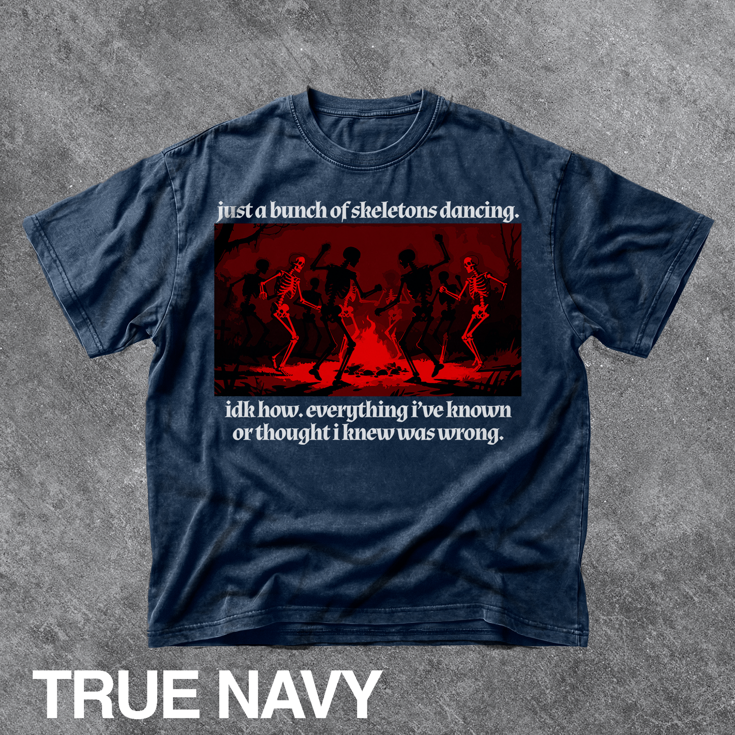 Vintage Dancing Skeletons Graphic Tee