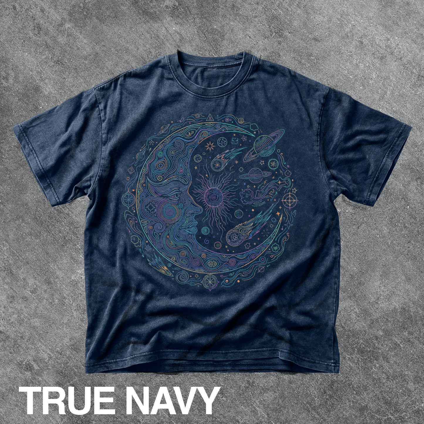 Vintage Celestial Moon Graphic Tee