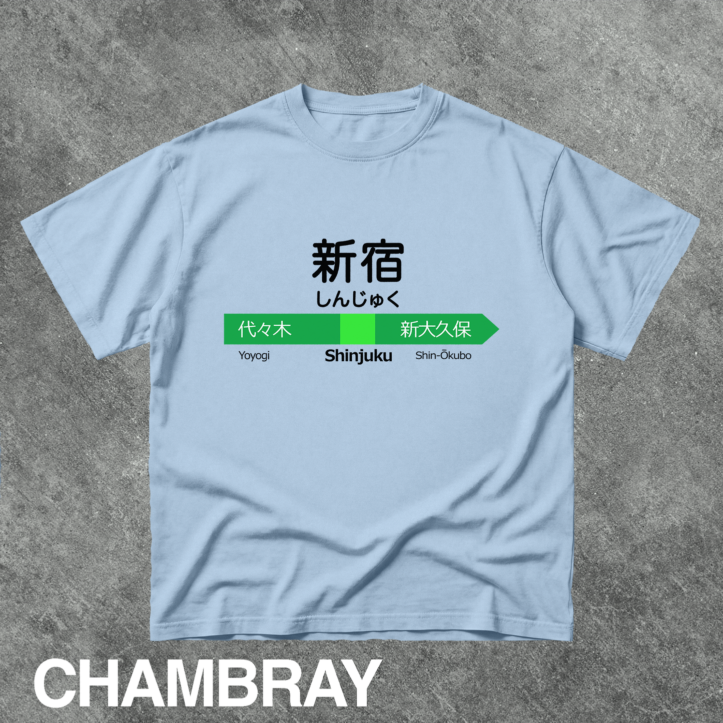 Vintage Shinjuku Station Sign Graphic Tee