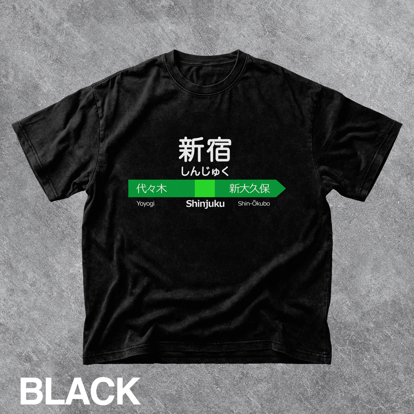 Vintage Shinjuku Station Sign Graphic Tee