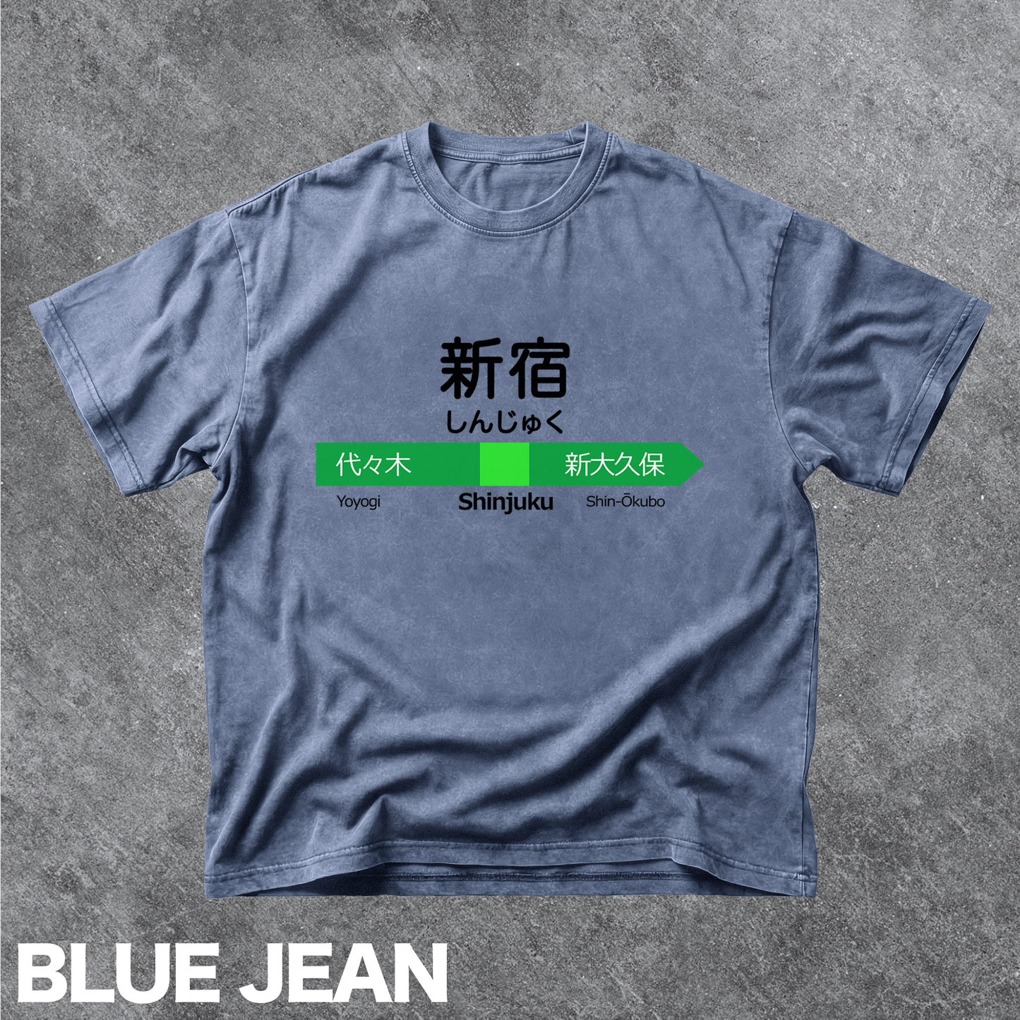 Vintage Shinjuku Station Sign Graphic Tee