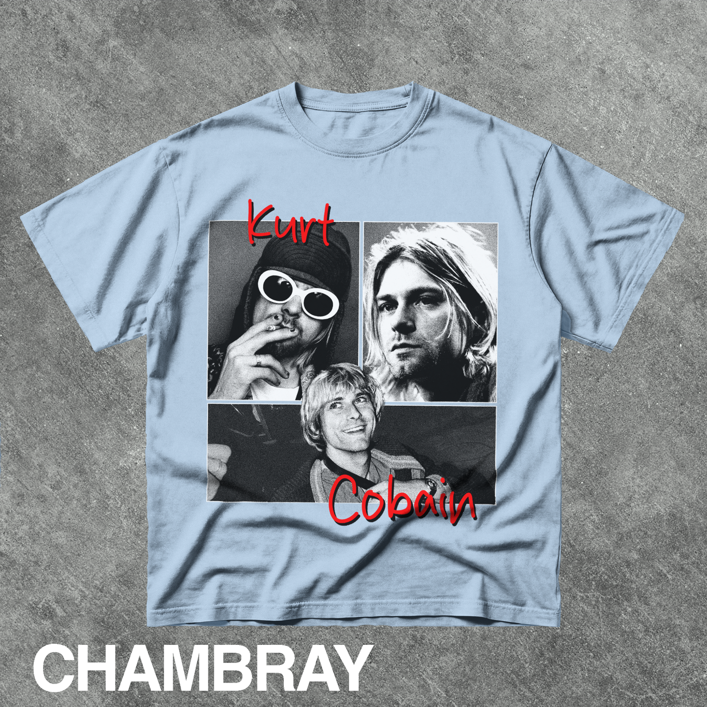 Vintage Kurt Cobain Collage Graphic Tee