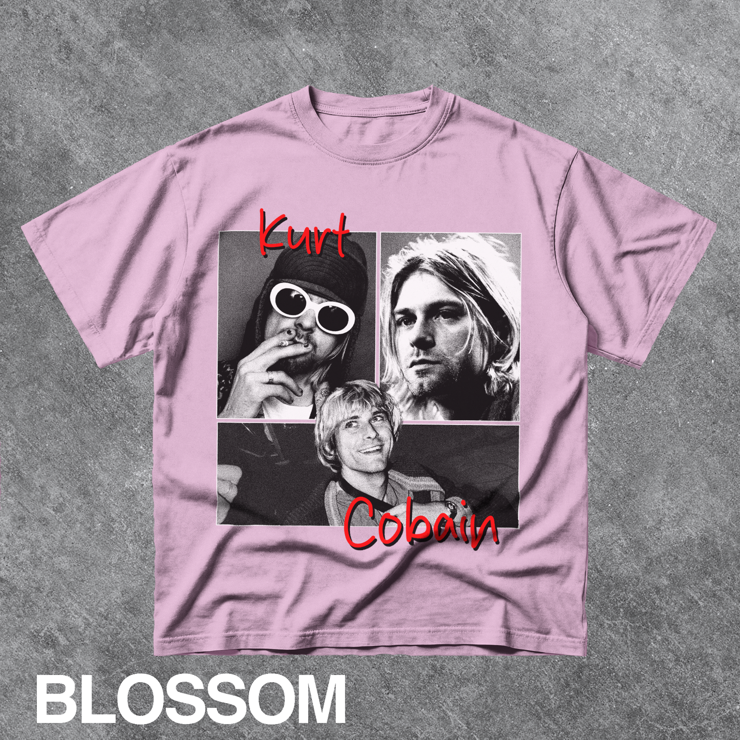 Vintage Kurt Cobain Collage Graphic Tee