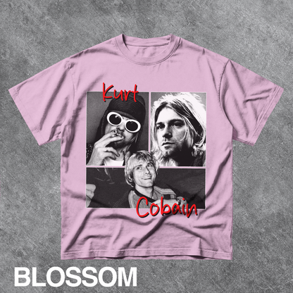Vintage Kurt Cobain Collage Graphic Tee