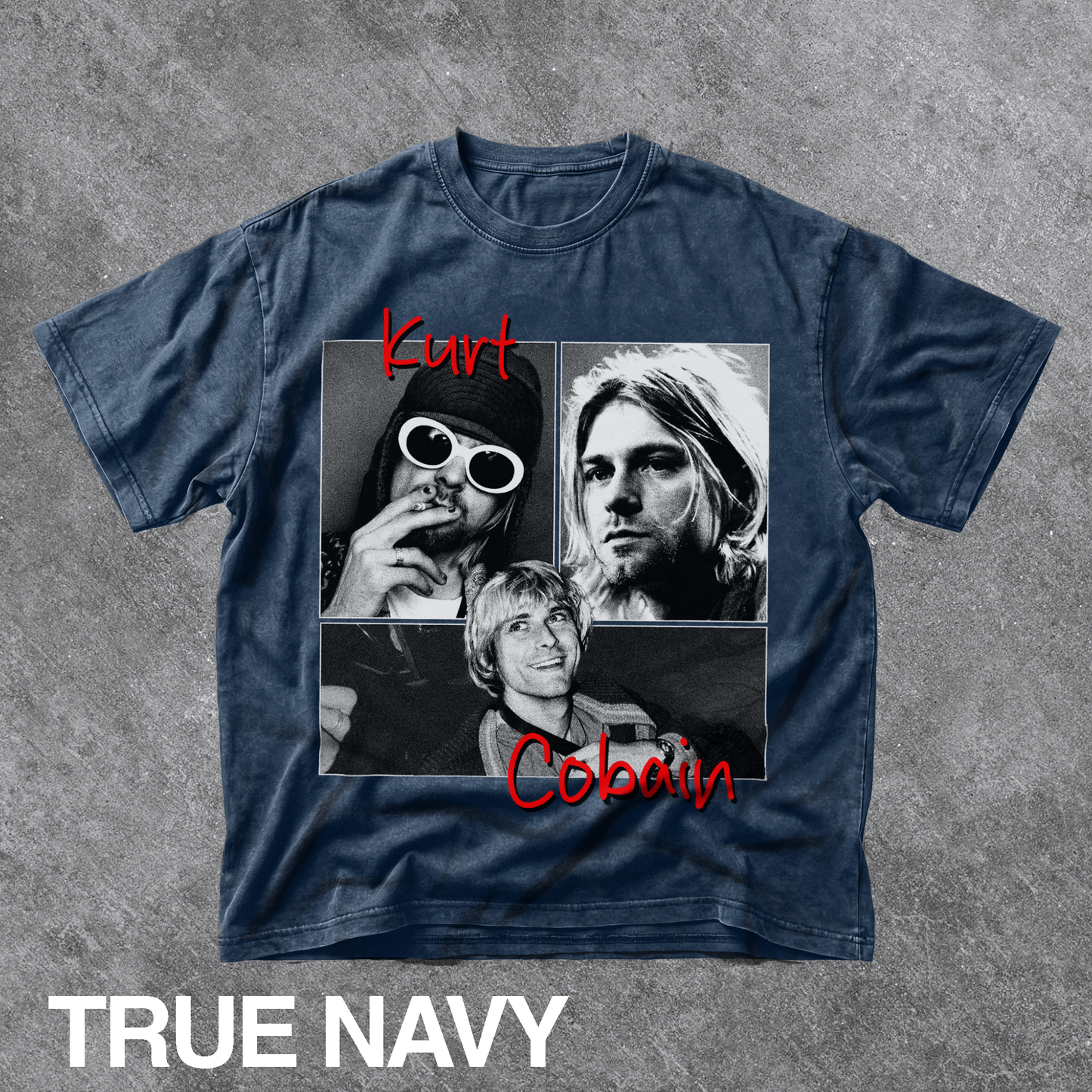 Vintage Kurt Cobain Collage Graphic Tee