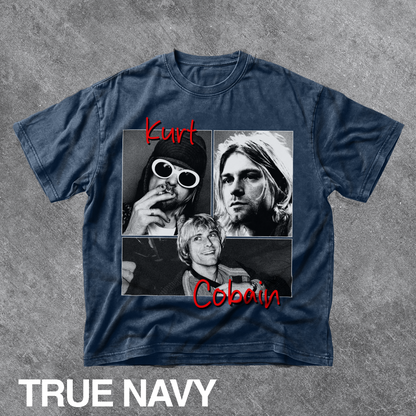 Vintage Kurt Cobain Collage Graphic Tee