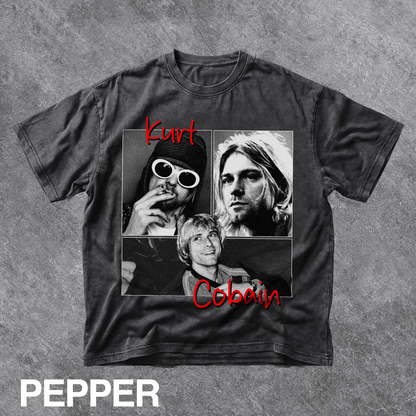Vintage Kurt Cobain Collage Graphic Tee