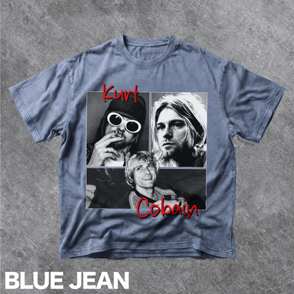 Vintage Kurt Cobain Collage Graphic Tee