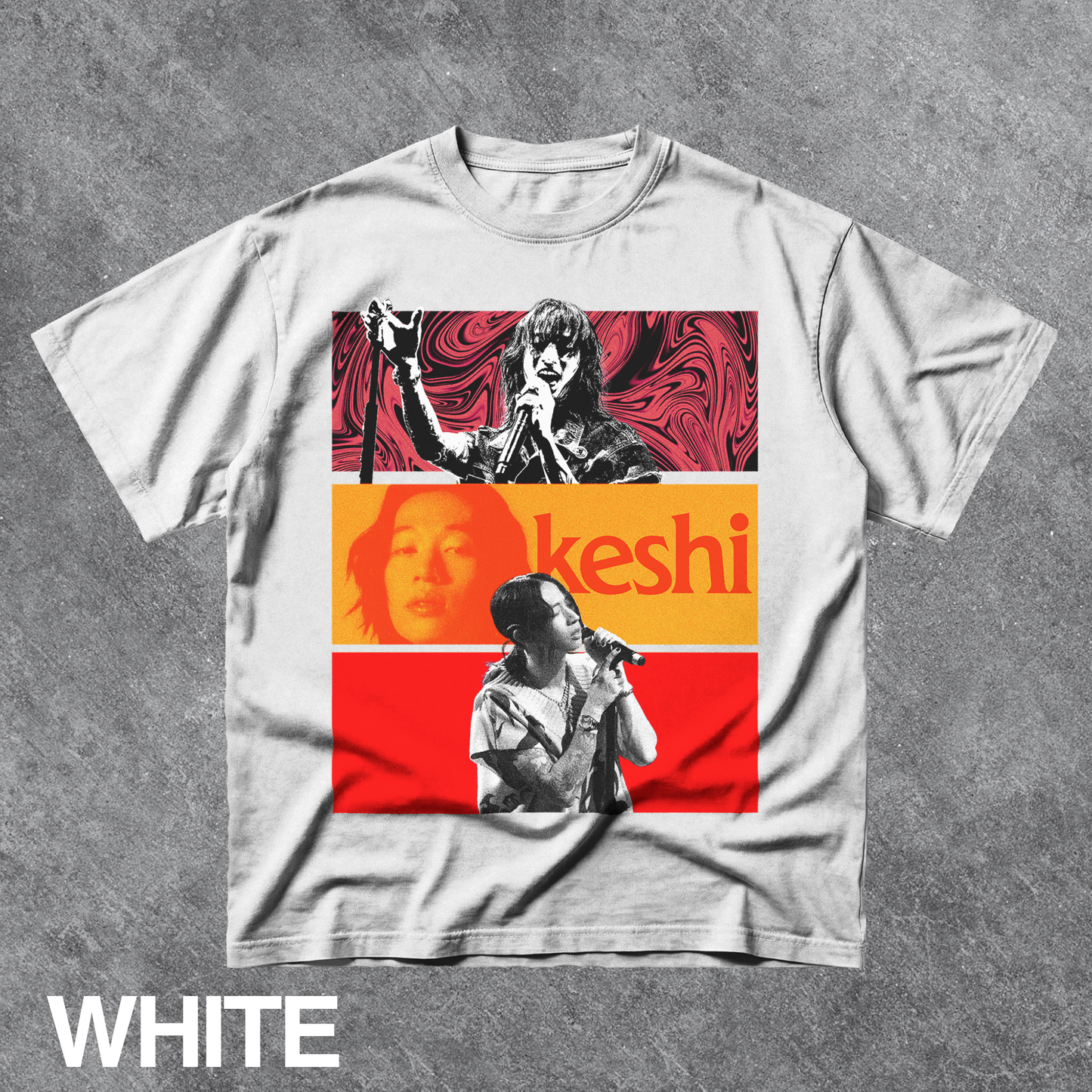 Vintage Artist Concert Collage Graphic Tee