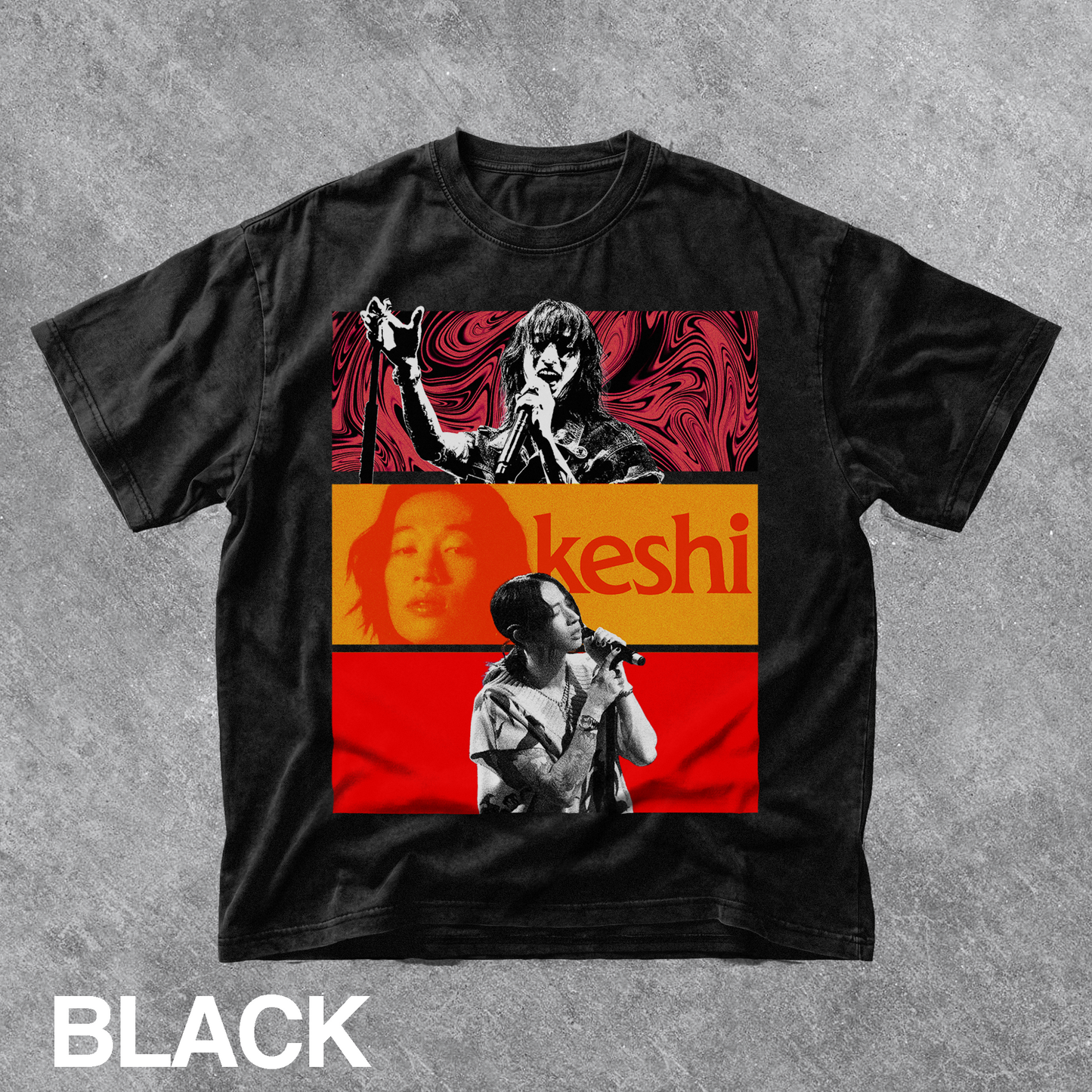 Vintage Artist Concert Collage Graphic Tee