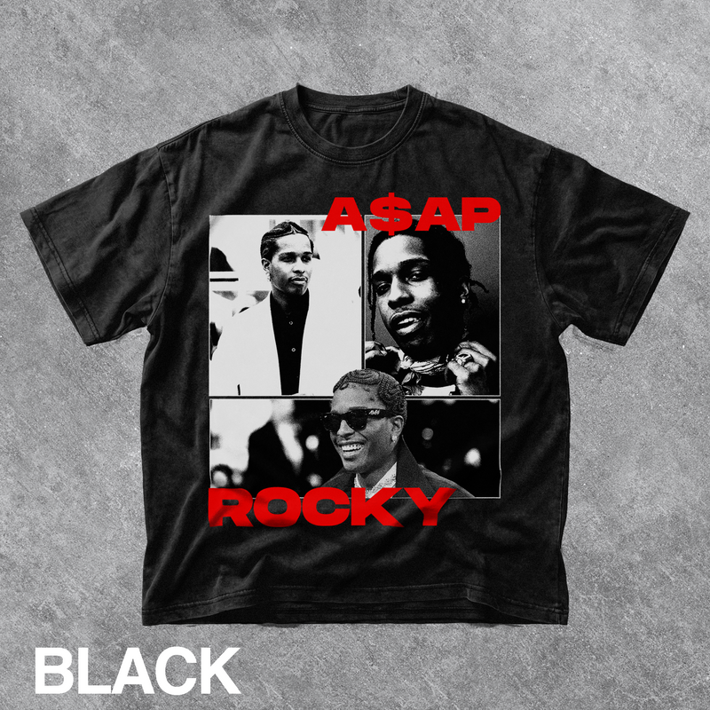 Vintage A$AP Rocky Collage Graphic Tee