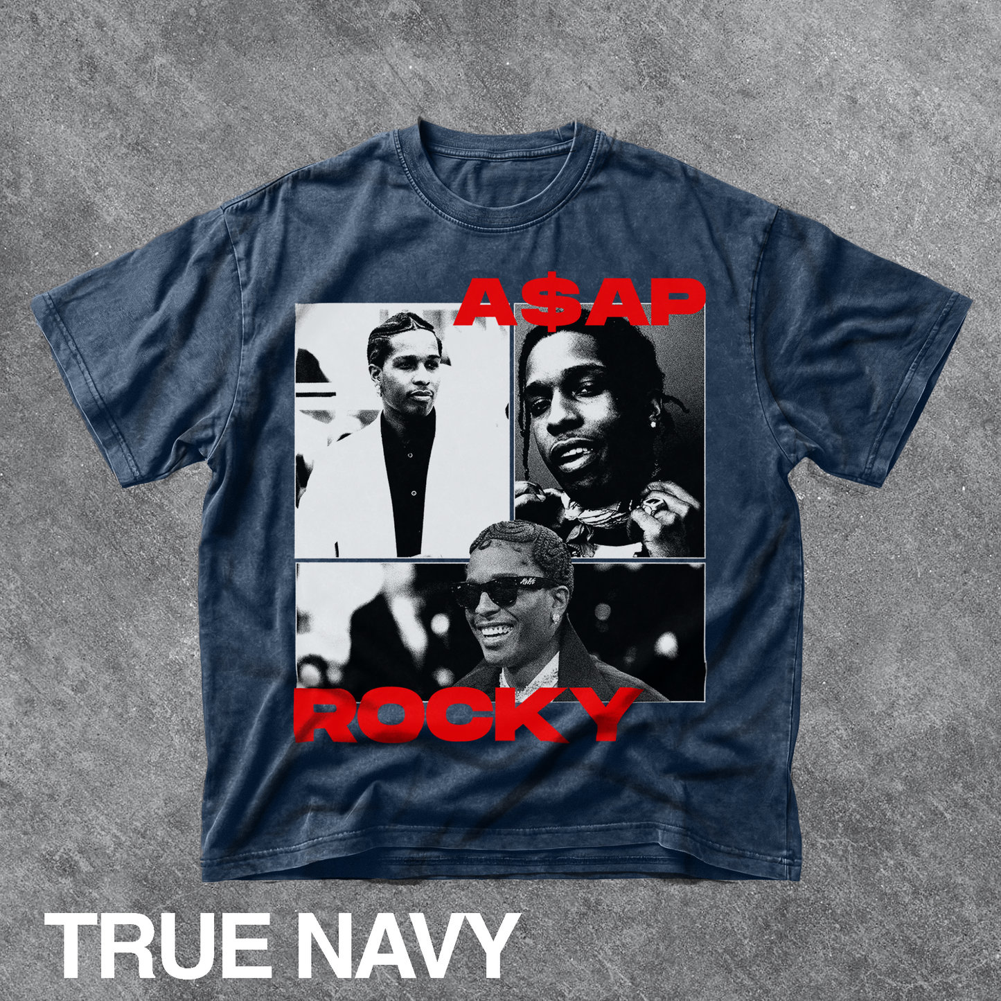Vintage A$AP Rocky Collage Graphic Tee