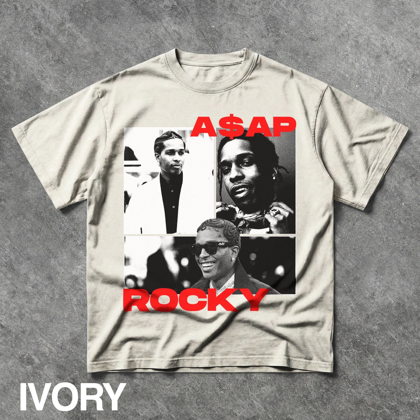 Vintage A$AP Rocky Collage Graphic Tee